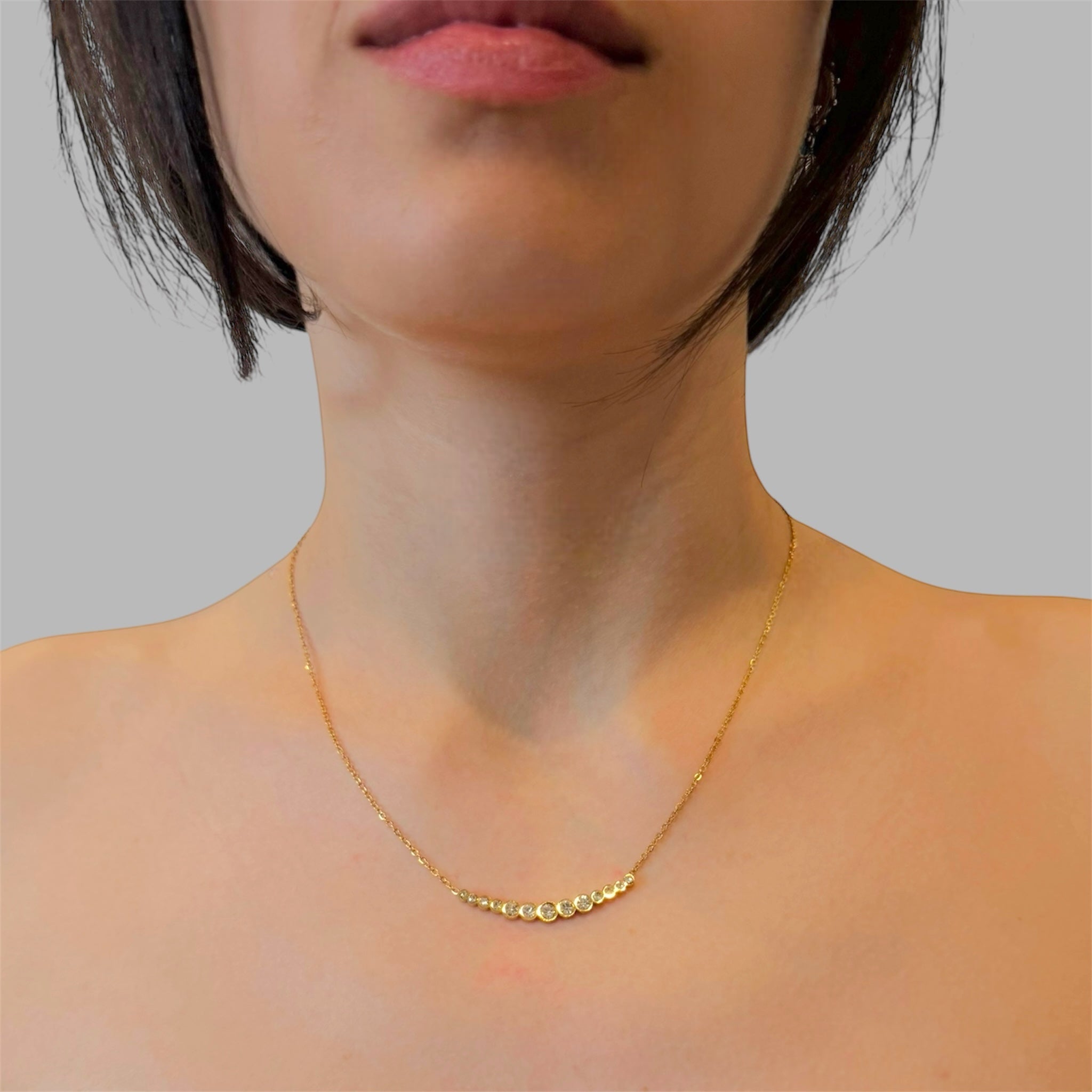 Collana orizzonte luminoso Sharifa Crystals